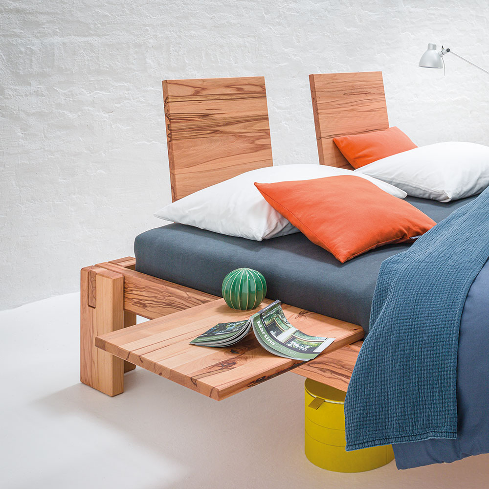 Nuveo Solid Wood Bedside Table